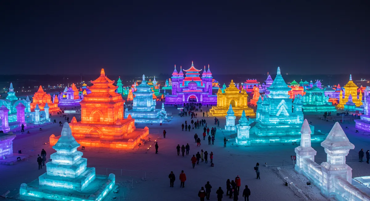 Harbin Ice Festival China | World's Largest Ice & Snow Sculpture Event