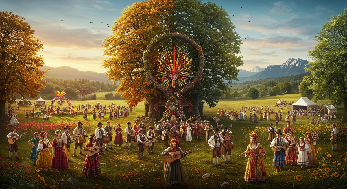 Annual festival calendar showing major cultural celebrations throughout the seasons
